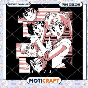 Sailor Moon PNG Sublimation Design