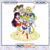 Sailor Moon PNG Group of 5 Girls