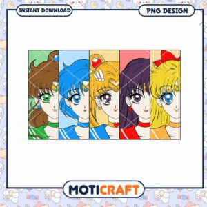 Sailor Moon PNG Design Instant Download