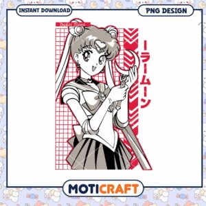 Sailor Moon PNG Download Cute Anime Character Design Art File
