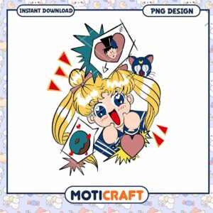 Sailor Moon PNG Cute Anime Girl Design