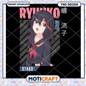 Ryuko Matoi PNG Design Anime Girl