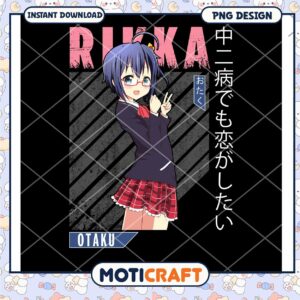 Rikuka Anime PNG Design Instant Download