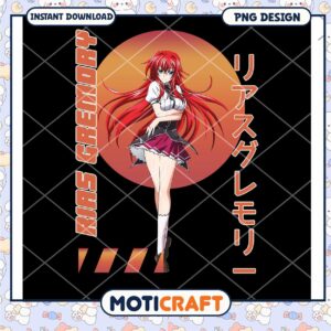 Rias Gremory PNG Anime Design