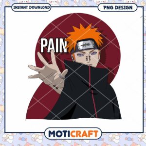 Pain Character PNG Design Instant Download for Anime Lovers
