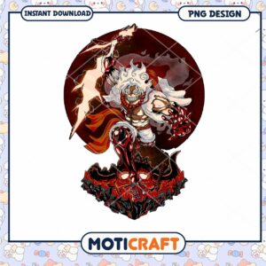 Option 1 (Focus on character) Kaido One Piece PNG Design Instant Download
