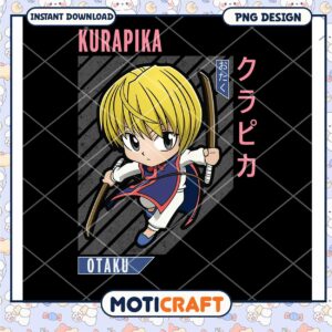 Option 1 (Focus on character)  Kurapika PNG Design Anime Chibi Art
