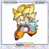 Option 1 (Focus on character) Goku PNG Chibi Anime Instant Download