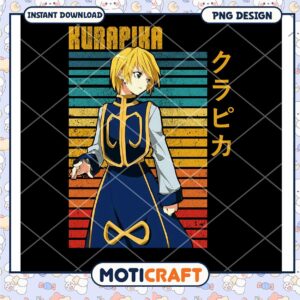 Kurupika Retro PNG Design Instant Download