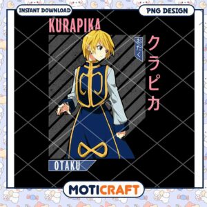 Kurupika PNG Anime Design Instant Download