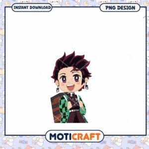 Kimetsu no Yaiba PNG Tanjiro Chibi Design