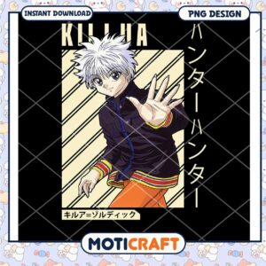 Killua Zoldyck PNG Design Sublimation
