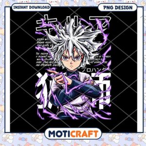 Killua Zoldyck PNG Design Anime Illustration