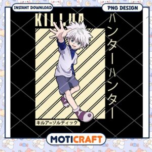 Killua PNG Digital Download Anime Art for Fans and Designers