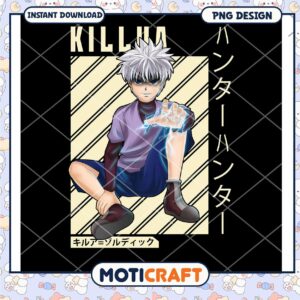 Killua PNG Design Instant Download