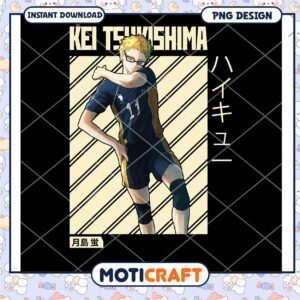 Kei Tsukishima PNG Haikyuu Anime