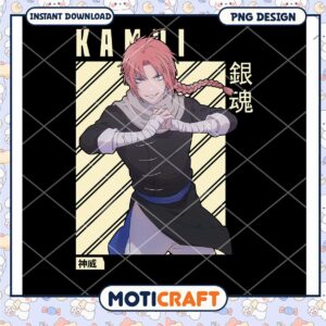 Kamil Anime PNG Design Instant Download