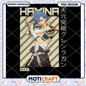 Kamin PNG Anime Design Instant Download