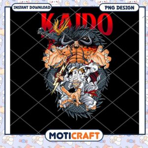 Kaido PNG Design for Instant Download Anime Art Fans