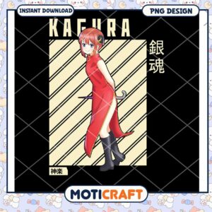 Kagura Gintama PNG Anime Girl Design