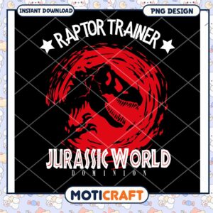 Jurassic World Dominion Raptor Trainer PNG