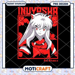 Inuyasha PNG Design Instant Download
