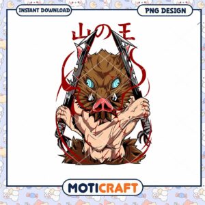 Inosuke PNG Design Instant Download