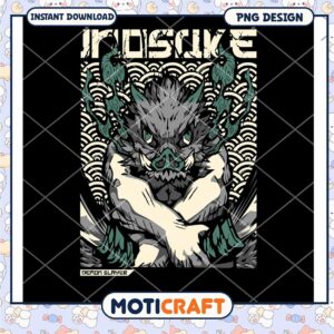 Inosuke Demon Slayer PNG Design