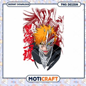 Ichigo Hollow Mask PNG Design
