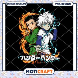 Hunter x Hunter PNG Design Killua & Gon