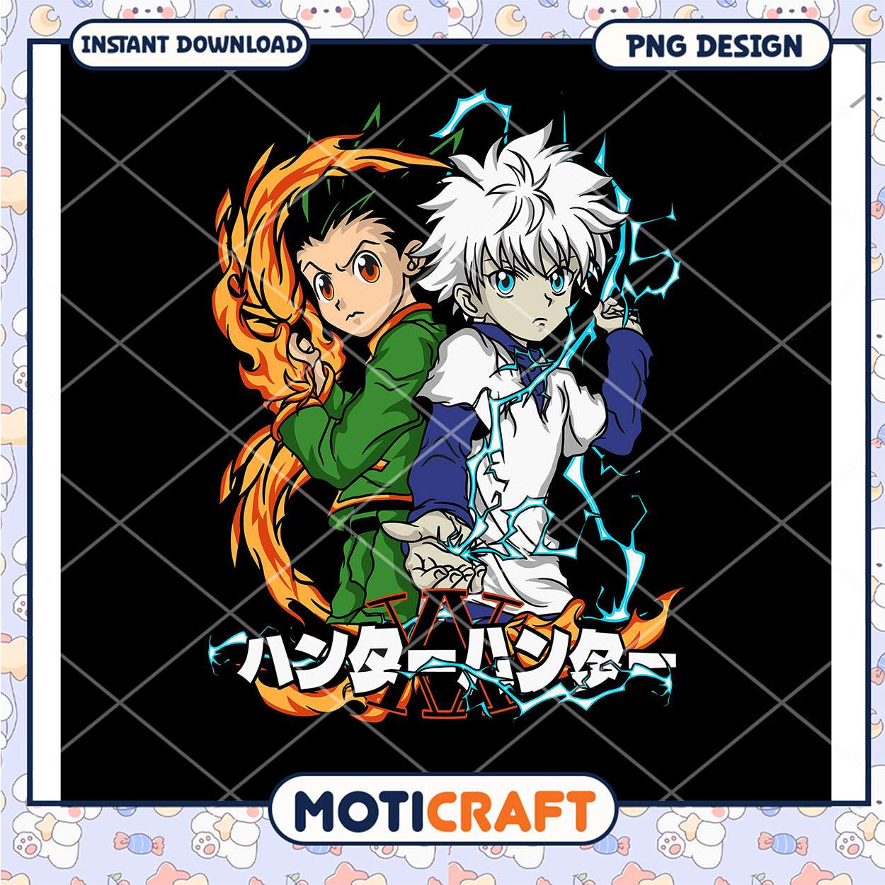 Hunter x Hunter PNG Design Killua & Gon Hunter x Hunter PNG Design Killua & Gon