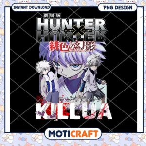 Hunter X Hunter Killua PNG Design Instant Download Artwork