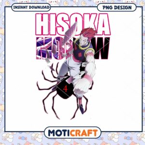 Hisoka PNG Sublimation Design