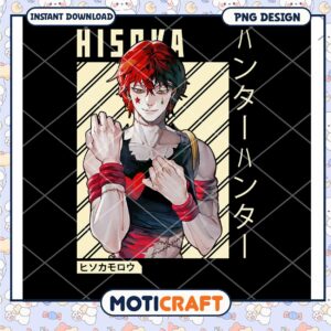 Hisoka PNG Design for Instant Download Anime Lover Art