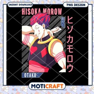Hisoka Morow PNG Design Instant Download for Otaku Fans