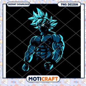 Goku PNG Muscular Anime Design