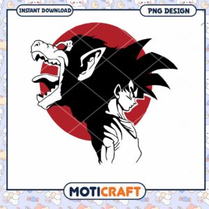 Goku Great Ape PNG Design