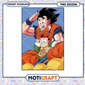 Goku & Gohan PNG Design Download