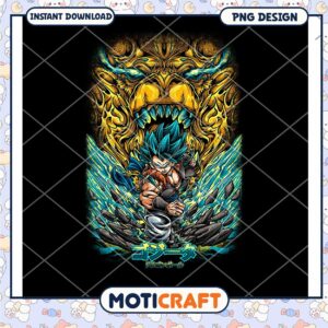 Gogeta Super Saiyan PNG Design