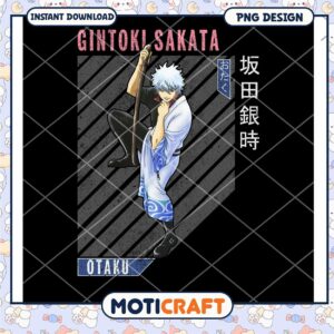 Gintoki Sakata PNG Design Anime