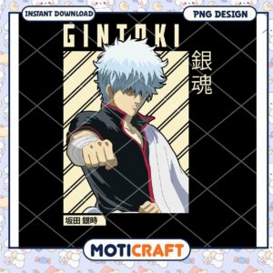 Gintoki Sakata PNG Anime Design