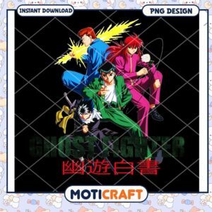 Ghost Fighter Anime PNG Download Instant Art Design File