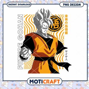 Future Gohan PNG Design Download