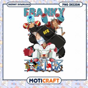 Franky One Piece PNG Design Instant Download