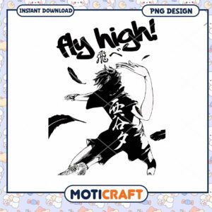 Dynamic Fly High Graphic Design PNG Download for Creatives