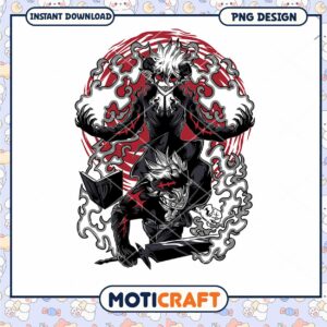 Dynamic Anime Character Design PNG for Instant Download Art