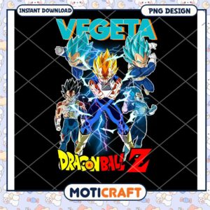 Dragon Ball Z Vegeta PNG Design