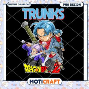Dragon Ball Z Trunks PNG Design