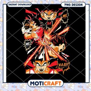 Dragon Ball Z PNG Design Fierce Fight