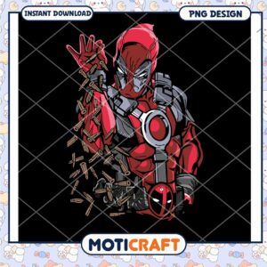 Deadpool PNG Design Instant Download